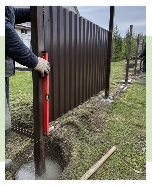 Профессиональная установка забора для дачи в Рубцовске под ключ